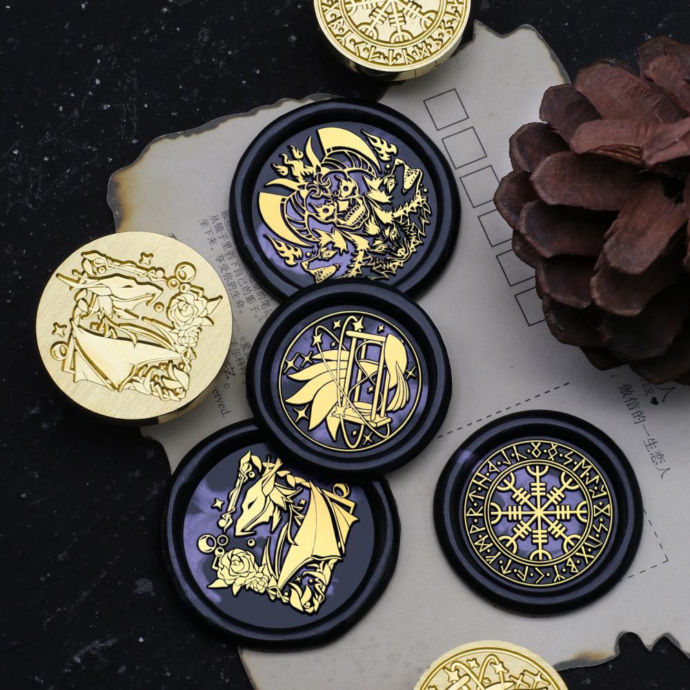 Western Fantasy Series Wax Seal Stamp - Ancient Greek Mythology Copper Head