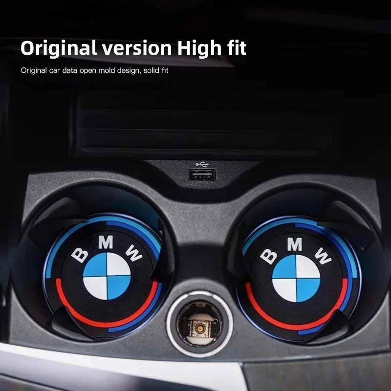 E60 E93 2025 New For BMW M X3 X5 X6  2Pcs Rubber Car Coaster Buffer Anti Noise Mat Cushion For BMW F15 G05 F16 G06 F25 G01 G08 F