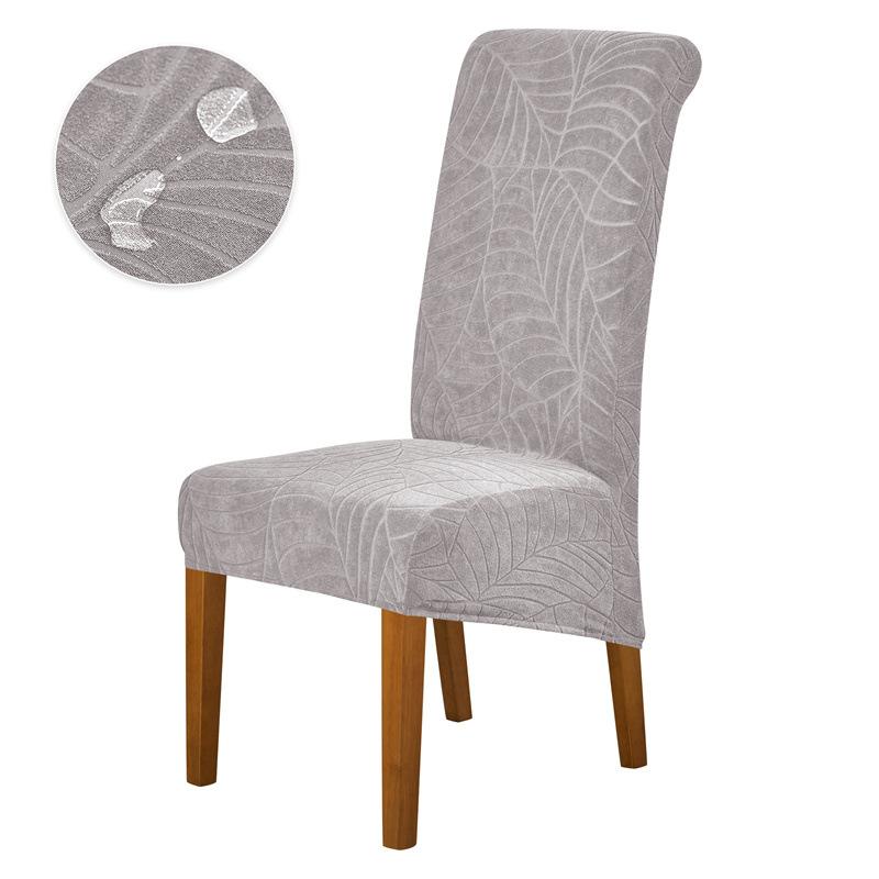 

Утолщенный водонепроницаемый чехол для листьев и большого наклонного кресла жаккардовый для дома, отеля, столовой, пылезащитный чехол для стула с высокой спинкой, новый стиль 19*18*5CM светло-серый