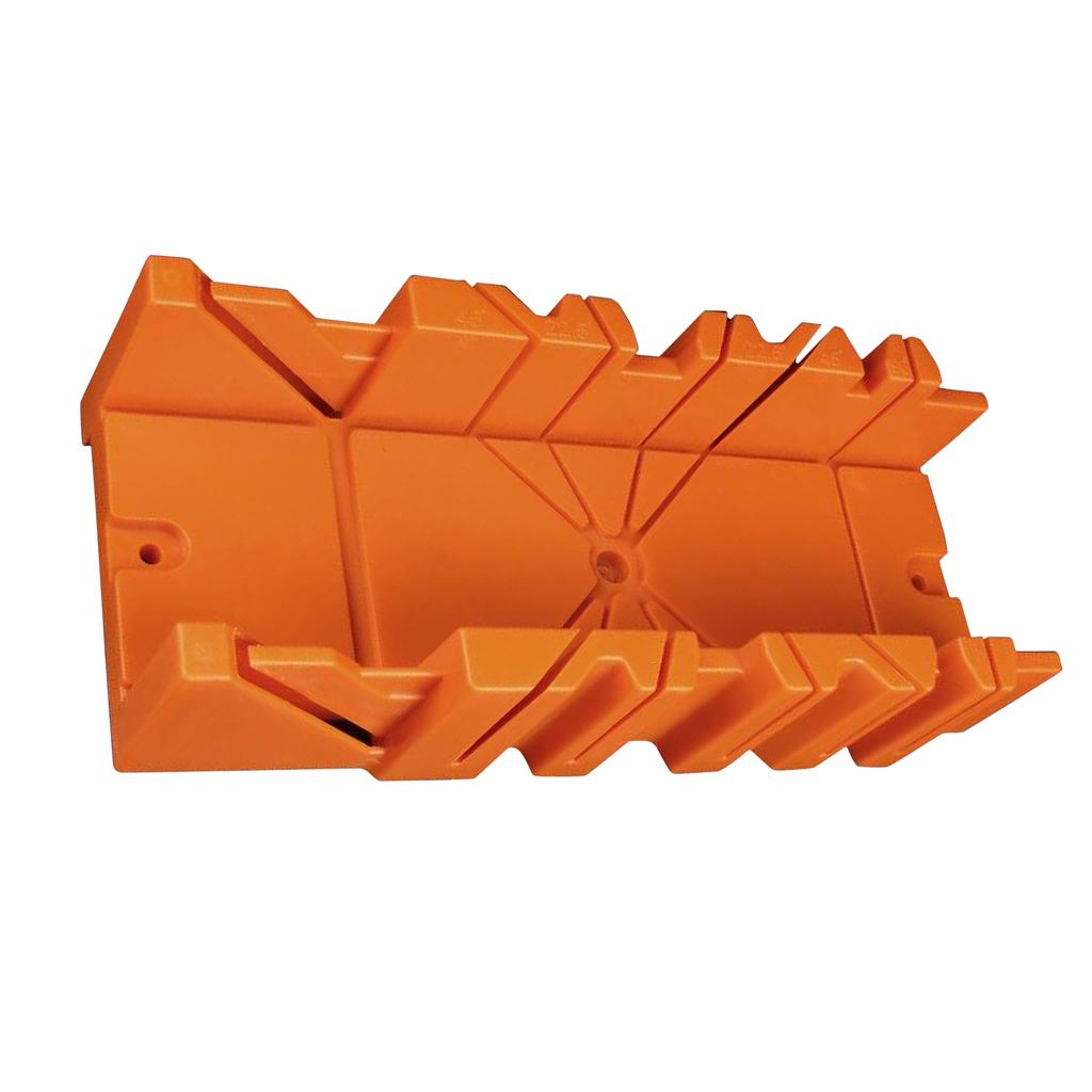 14 inch Mitre Box with Movable and Non slip Jaw for Back Saw Slot Angles 45 22.5 90 Degrees Cuts Sawing and Clamping