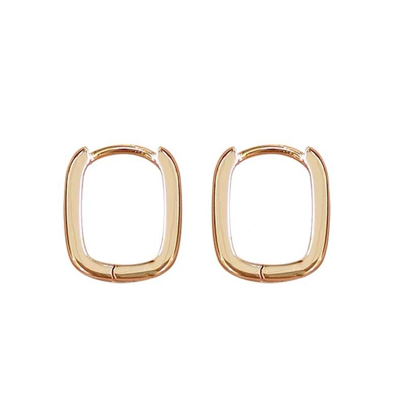 

Серьги-клипсы из стерлингового серебра S925, геометрические U-образные серьги для женщин, высококачественные легкие роскошные серьги для женщин 925