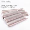 2 Sizes 3 Well Champagne Gold Colour Nonstick Coating Perforated Baguette Tray Pan French Bread Mold Baking Equipment