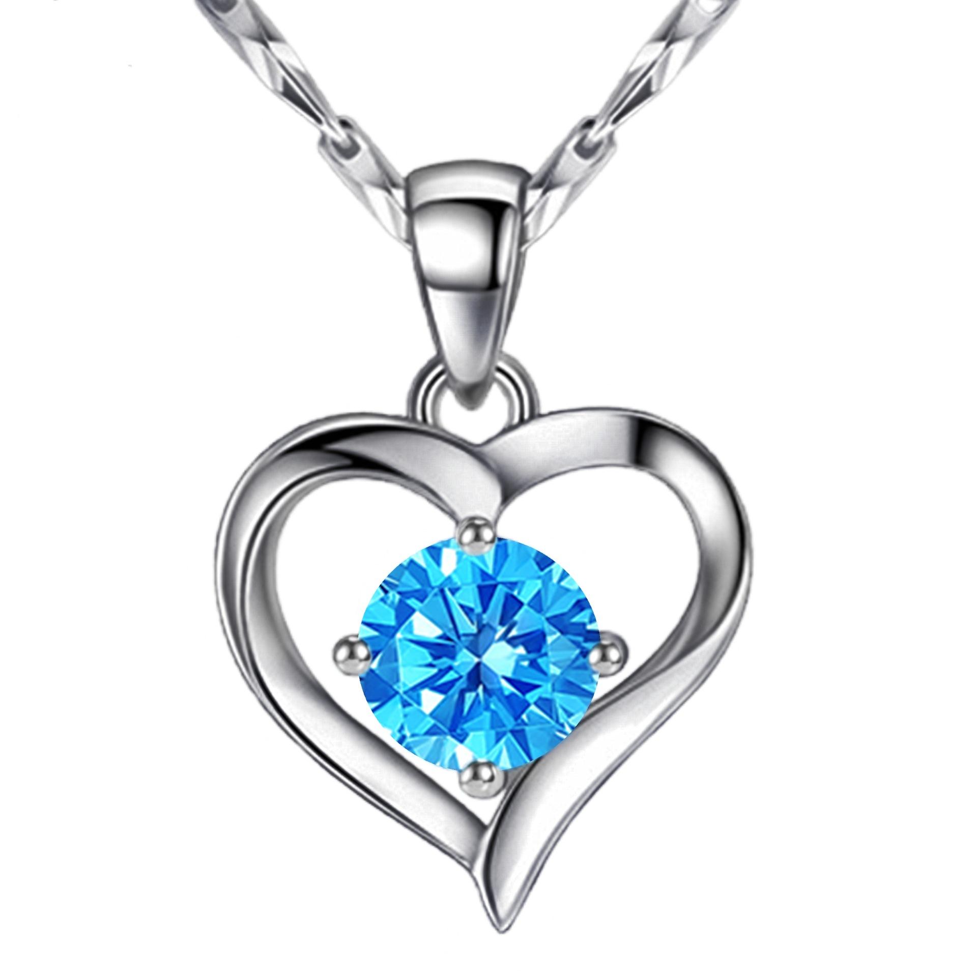 

Маленькая свежая ключичная цепочка корейская простая студенческая подвеска Mori Lan Crystal Love