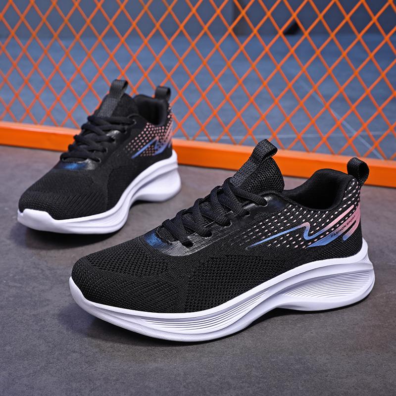 Women Sneakers Mesh Breathable Sports Running Jogging Chunky Platform Flat Shoes Student Casual Trainers Anti-slip Sneakers