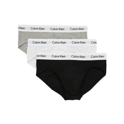 Logo Comfort Triangle Underwear Three-Pack Men Underwear Black White Gray U2661-998