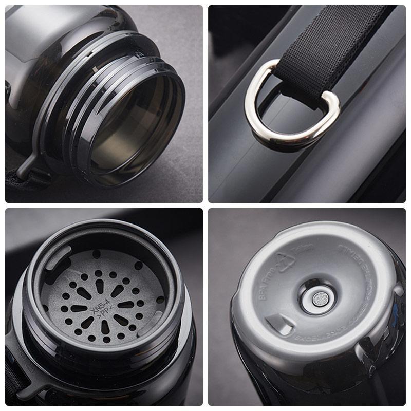 UZSPACE Sport Water Bottle BPA Free Portable Leakproof Shaker Plastic Bottle EcoFriendly Outdoor Trave Drinkware