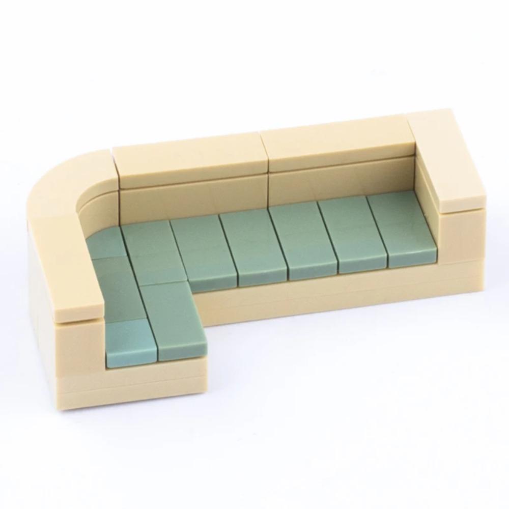 MOC Město Dům Stavebnice Kuchyně Kancelář Ložnice Piano Postel Pohovka Lednice Lampa Knihovna Akvárium Sada Kostek Hračky