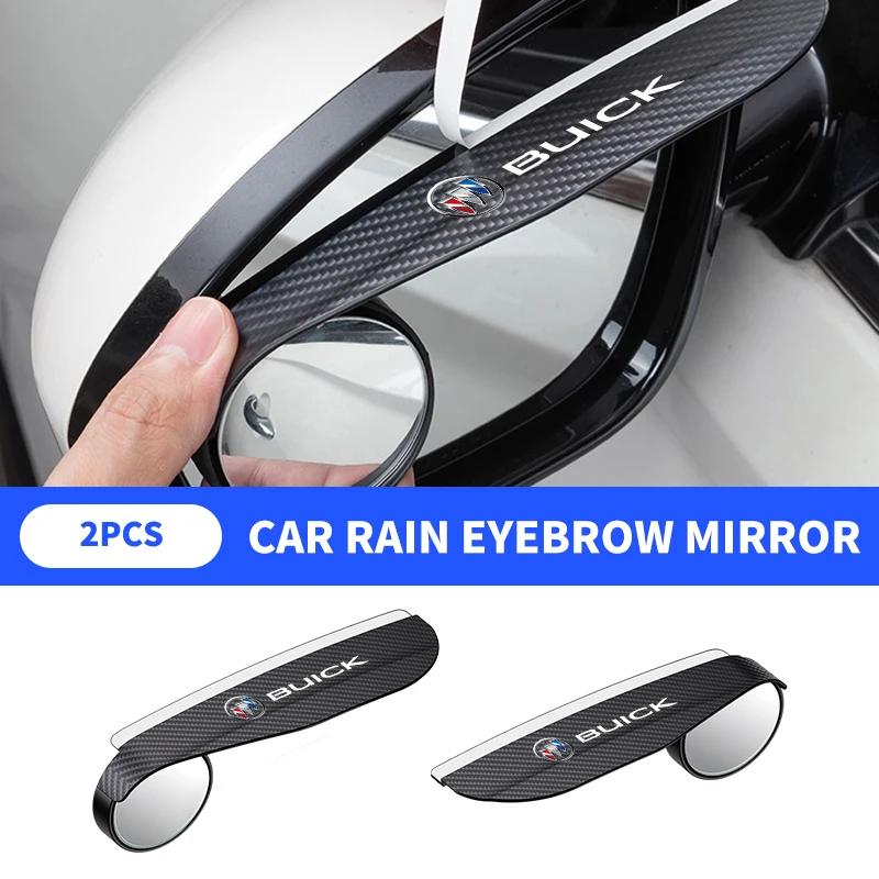 Carbon Fiber Car Rearview Side Snow Sun Visor Rain Cover Car Mirror Accessories For Buick Century Excelle XT Envision GL8 GL6