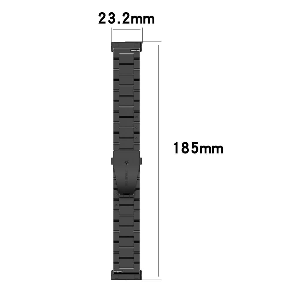 Watch Band for Fitbit Versa 4/3/Sense 2/Sense Titanium Alloy 3-Bead Wrist Strap