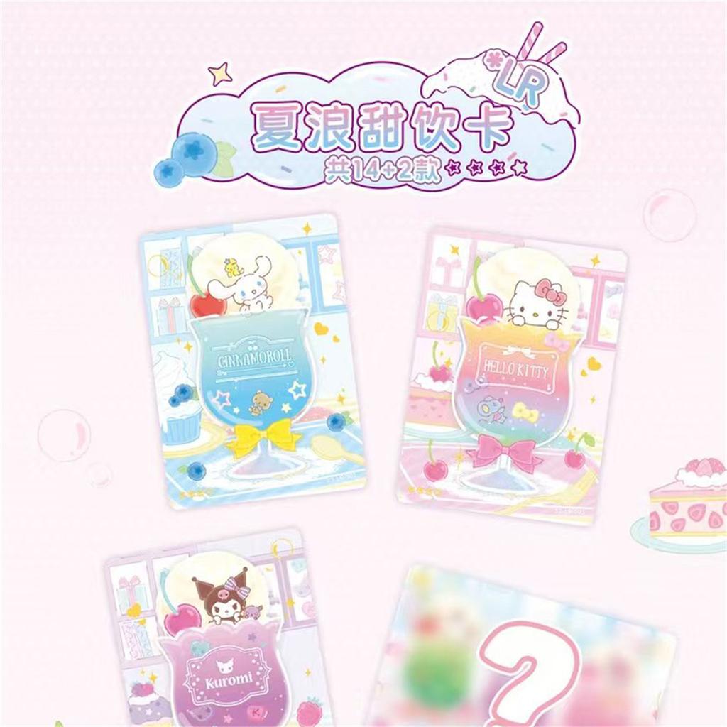 Box Card Sanrio Cute Anime Genuine Authorization Party Plan Characters Kuromi Kitty Melody Collection Children's Gifts