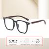 Prescription Glasses Men Women Fashion Anti-blue Light Optical Eyewear Rectangle Wooden TR-90 Photochromic Myopia Eyeglasses