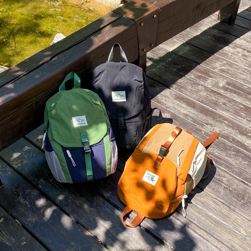 Schoolbag Japanese outdoor camping children's backpack trendy cool kindergarten ultra-light leisure backpack primary school student research bag