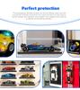 Sungvool Building Blocks F1 Race Car Acrylic Display Box with LEGO Technic F1 Race Freestanding Black Base Storage Reinforced Construction to Protect