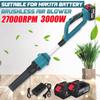 3000W Brushless Cordless Electric Blowing Suction Leaf Blower Air Blower PC Dust Cleaner Collector for 18V Battery