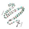 652F Beaded Necklace Rosary Necklace Showcase Individuality and Charm Bead Chain Pendant Ornaments Room Decor Gift
