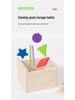 Montessori Wooden Educational Toy: Shape & Color Matching Coin Box for Early Learning