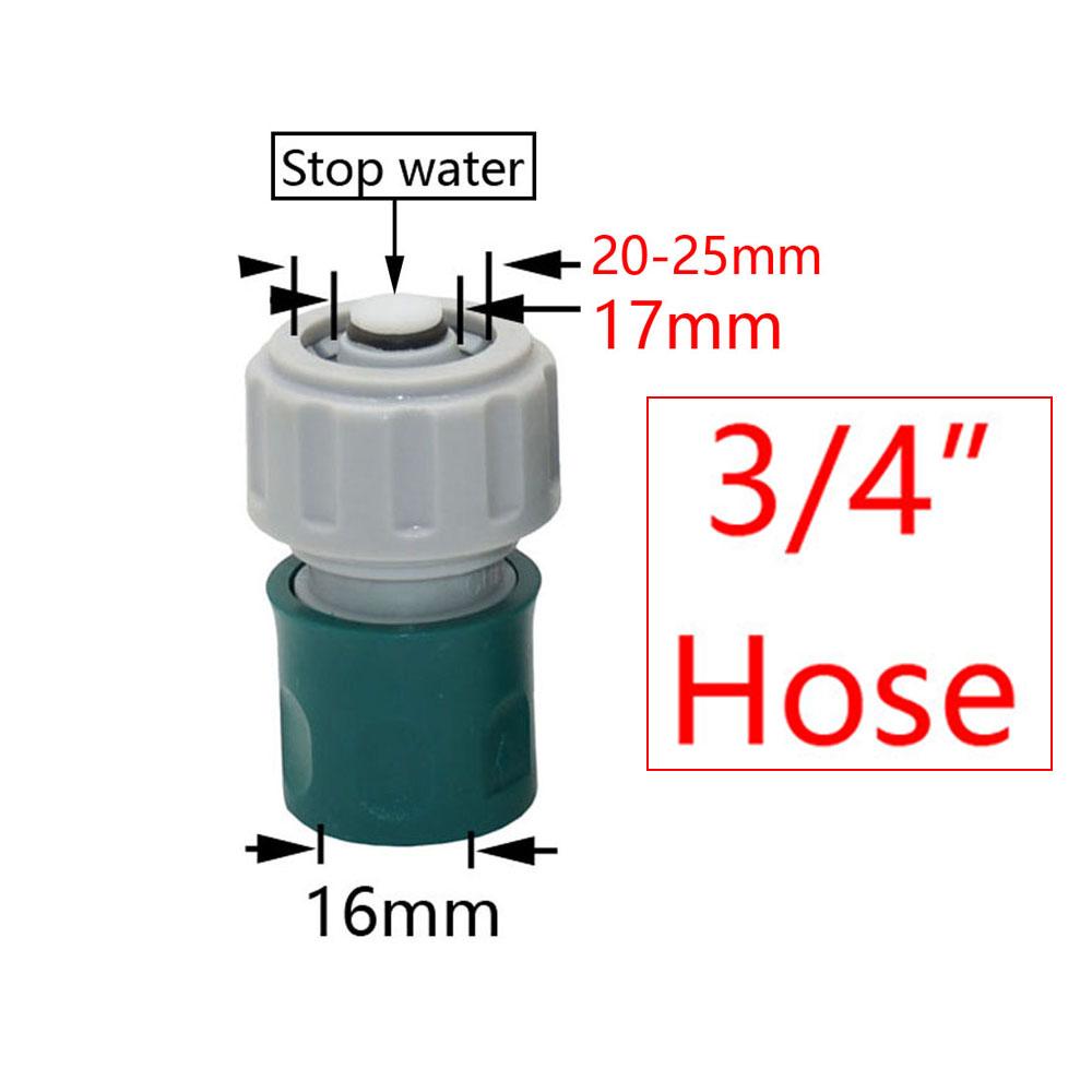 20 Stück Gartenschlauch-Schnellkupplungen - 1/2, 3/4, 1 Zoll (16/20/32mm) Reduzierstück mit Stopp-Wasser-Anschluss für Bewässerungssystem