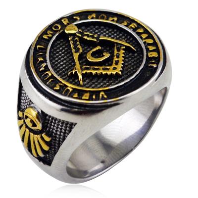 Hip Hop Punk Titanium Steel Ring Gothic Tribal Jewelry for Men and Women Trendy Accessories