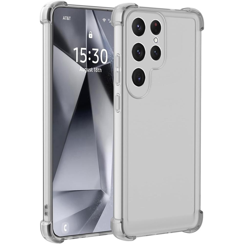 Starke stoßfeste Silikon-Weichhülle für Samsung Galaxy S25 S24 S23 S21 FE S22 Ultra Candy-Farbe Matt Klare Abdeckung S25Edge Hülle