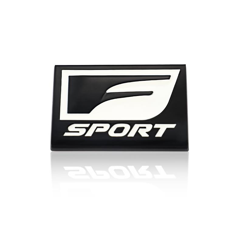 3D Metal F SPORT Logo Rear Trunk Badge Sticker Accessories For Lexus Fsport Plug-in Hybrid ES UX 300e GS GX LBX NX RX 350h 450h