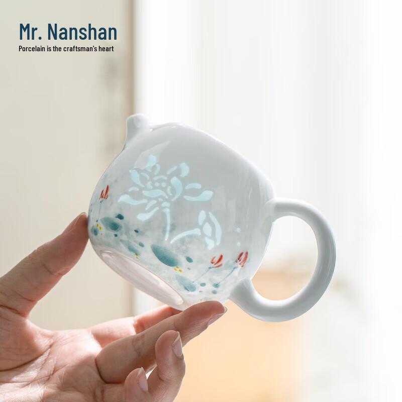 Nanshan Gentleman Hand-painted Ceramic Gongfu Teapot