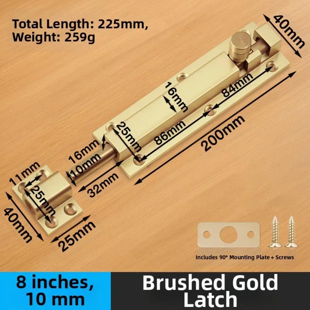 For Secure Stainless Steel Door Lock Bolt with Anti Theft Design and Aluminum Alloy for Enhanced Door and Window Protection