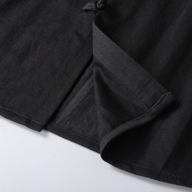 Men's Plus Size Linen Blend Short Sleeve Shirt