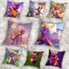 S-Spyro R-Reignited TrilogyS Pillow Case Anti-dustmite Pillowcase Invisible Zipper Silky Short Plush Sofa Cushion Cover