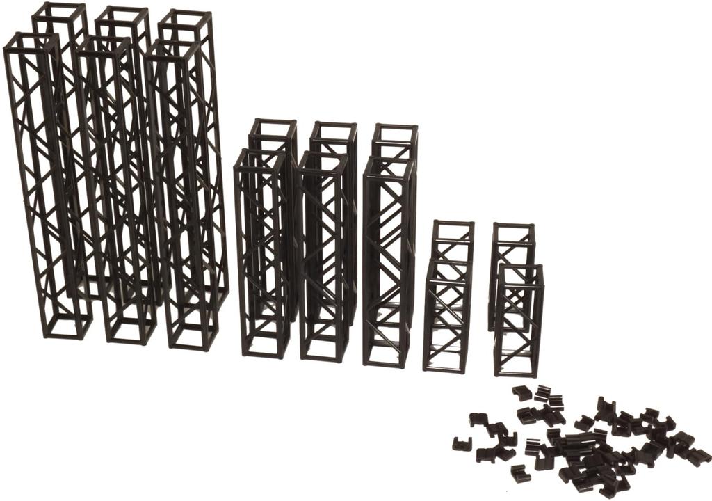 PM Office A Plastic Accessory 01 Truss Black Plastic Model MS085 (Square) Ver. (Scenery)