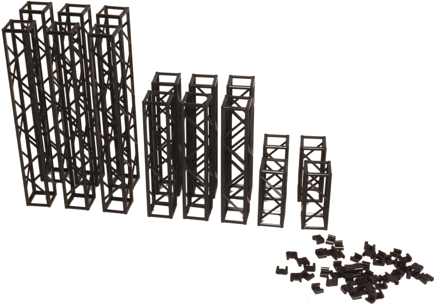 

PM Office A Plastic Accessory 01 Truss Black Plastic Model MS085 (Square) Ver. (Scenery) чёрный