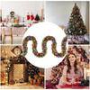 Christmas Tree Garland Led Light Christmas Streamers Ornaments Tinsel Garland With Led Lights Shiny Twist Christmas Decor Batter