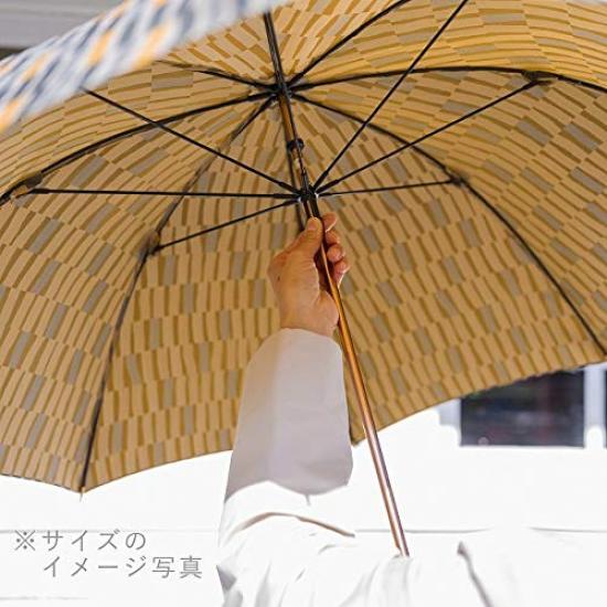 Parapluie Makita Shoten pour la pluie Long Jacquard Nordique Fabriqué en 16248831 Femmes, Parapluie, Parapluie, (Oeda), Kaki, Ouvert à la main, Japon,