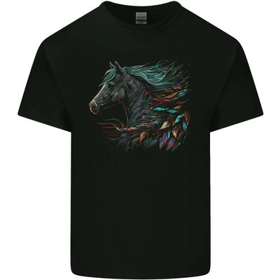 Ein Fantasy-Pferd mit Federn Pegasus Kinder T-Shirt Kinder