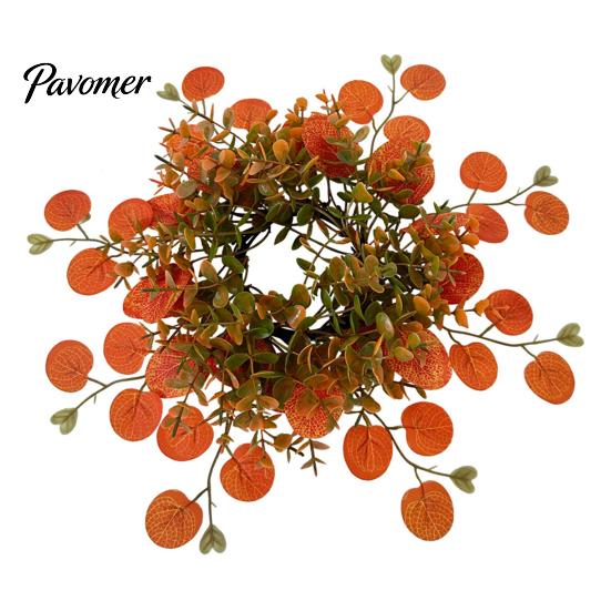 Artificial Plants for Wedding Party Fall Eucalyptus Garland, Autumn Money Leaf Vine, Faux Greenery Fake Flowers Home Decoration Thanksgiving Harvest,