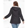 Oversized Women's Autumn and Winter Fleece Hooded Jacket Long Sleeve Coat Outerwear