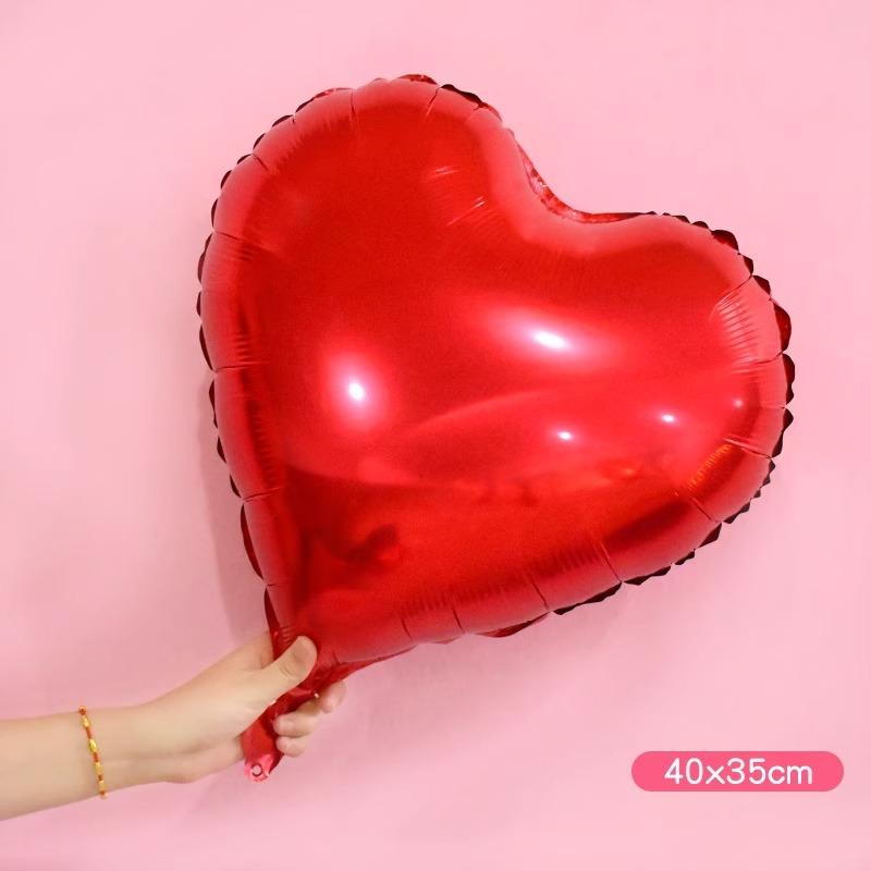 18-Inch Love Aluminum Film Balloon Confession Decoration Engagement Wedding Birthday Scene Arrangement Floating Heart Balloon
