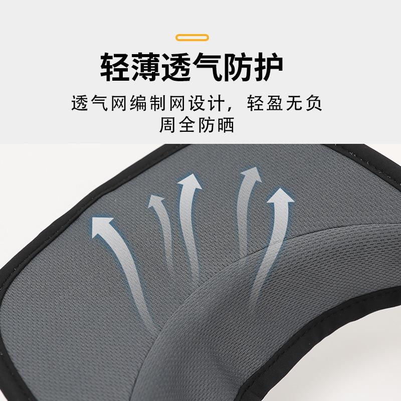 Summer portable folding empty top hat outdoor running sports breathable sun hat men's fashion versatile women's sun hat