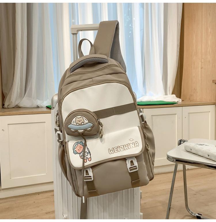 Schoolbag New Korean Ins High Value Fresh and Sweet Original Wind Backpack Junior High School Students Lightweight Large Capacity Backpack