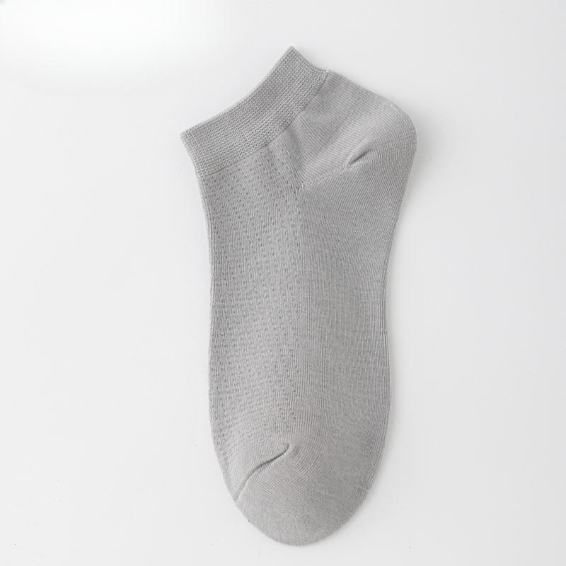 Cotton Socks - Men's Summer Lightweight Short Socks - Pure Cotton, Breathable, and Sweat-absorbent Boat-shaped Socks