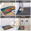 1PC Truck Pattern Kitchen Rugs Non-Slip Home Door Mats Pop design Bathroom Rug Bath Mat Carpet for Home Sink Laundry Decor