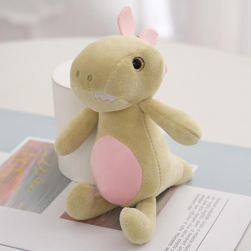 Dinosaur Stuffed Elegant Animal Plush Toy Keychain Adorable Fluffy Bag Pendant