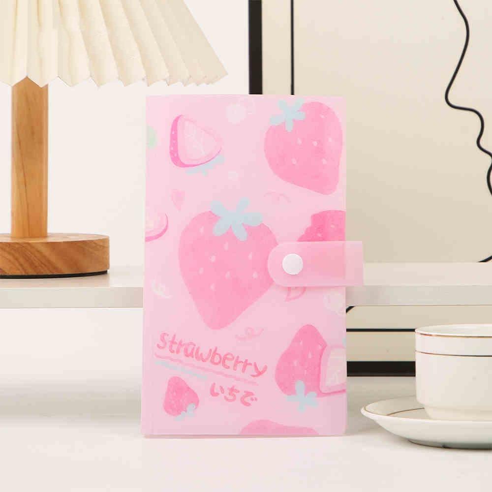 

Альбом на 120/240 слотов для 3-дюймовых карточек, ПВХ-пакет для карточек, Модный держатель для открыток 120 Slots розовый