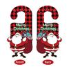 Door Christmas Handle Hanger Decorations With Cartoon Santa Design Claus