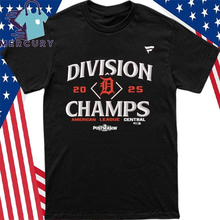 Tigers 2025 AL Central Division Champions T-Shirt Unisex T-Shirt S