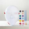 DIY Blank Paintable Mask Set Nuo Operas Mask for Artistic Projects,Theater,Halloween,Masquerades Parties,Classroom Arts