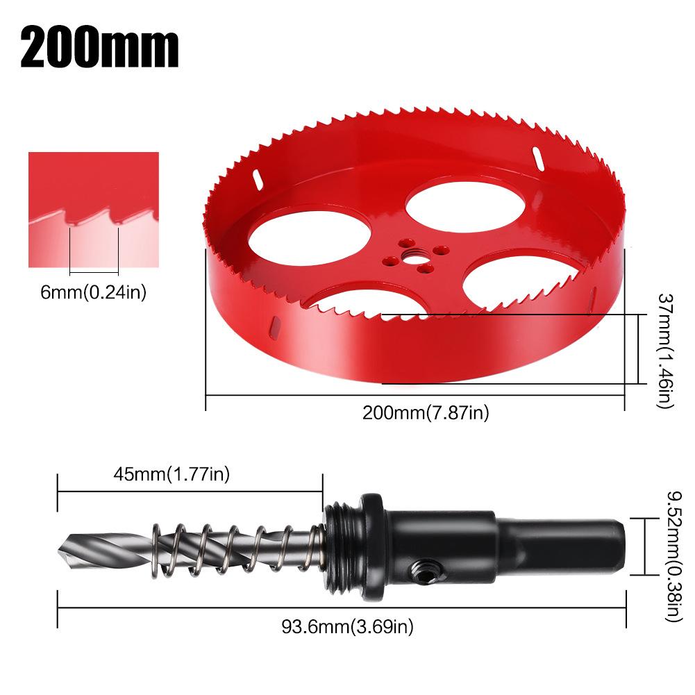 M42 Bimetal Large Size Hole Opener 100Mm Iron Pipe Aluminum Gypsum Board Pv Drill Bit Hole Saw