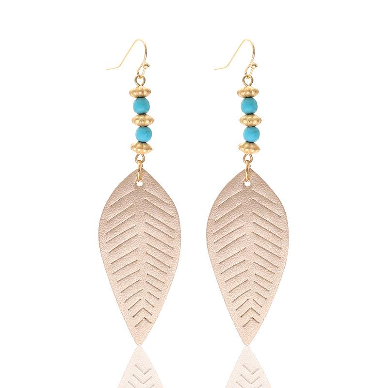 Stylish PU Leather Earrings: Creative Designs & Shapes