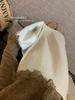 Korean Style High-Waisted Plus-Velvet Midi Skirt for Women - 2025 Autumn/Winter Elastic Waist Slimming Straight Skirt