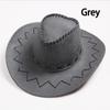 Western Cowboy Hats for Men and Women Faux Leather Sun Hat Outdoor Hats for Men and Women