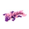 Modelo de Dragão Colorido Impresso em 3D com Articulações Móveis, Ornamento de Mesa Colecionável, Decoração de Escritório